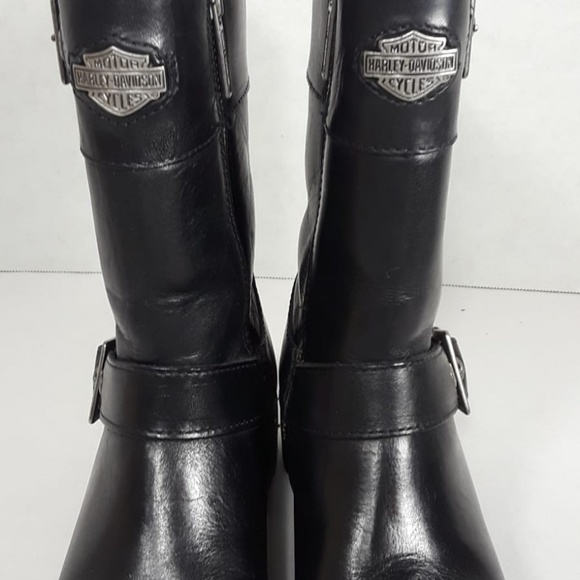 womens black harley boots